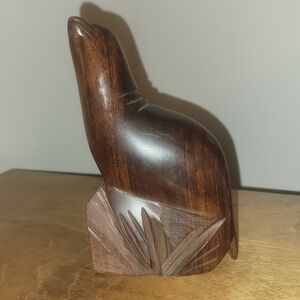 Vtg MCM 6" Desert Ironwood Seal Palo Fierro With Structural Splits